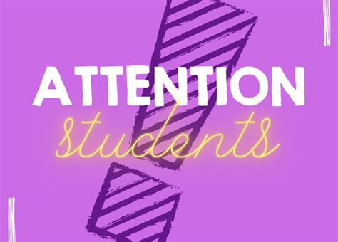 Attention to all students: .